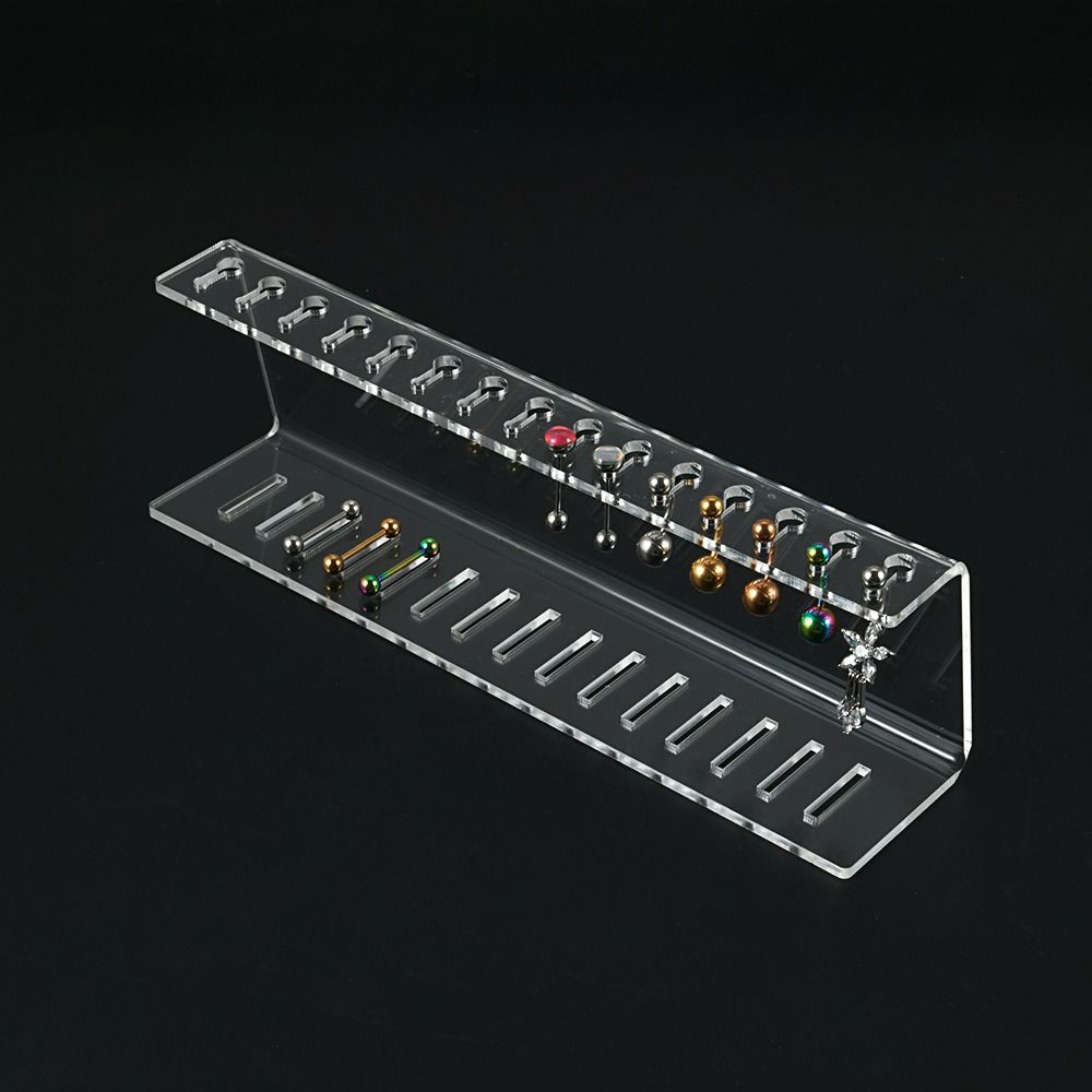 Body Jewelry Organizer - ชั้นวางเครื่องประดับอะคริลิยืนแสดงเครื่องประดับชั้นวางต่างหูยืนจุกนมแหวนการจัดเก็บกรอบเจาะร่างกายแสดงเครื่องประดับ