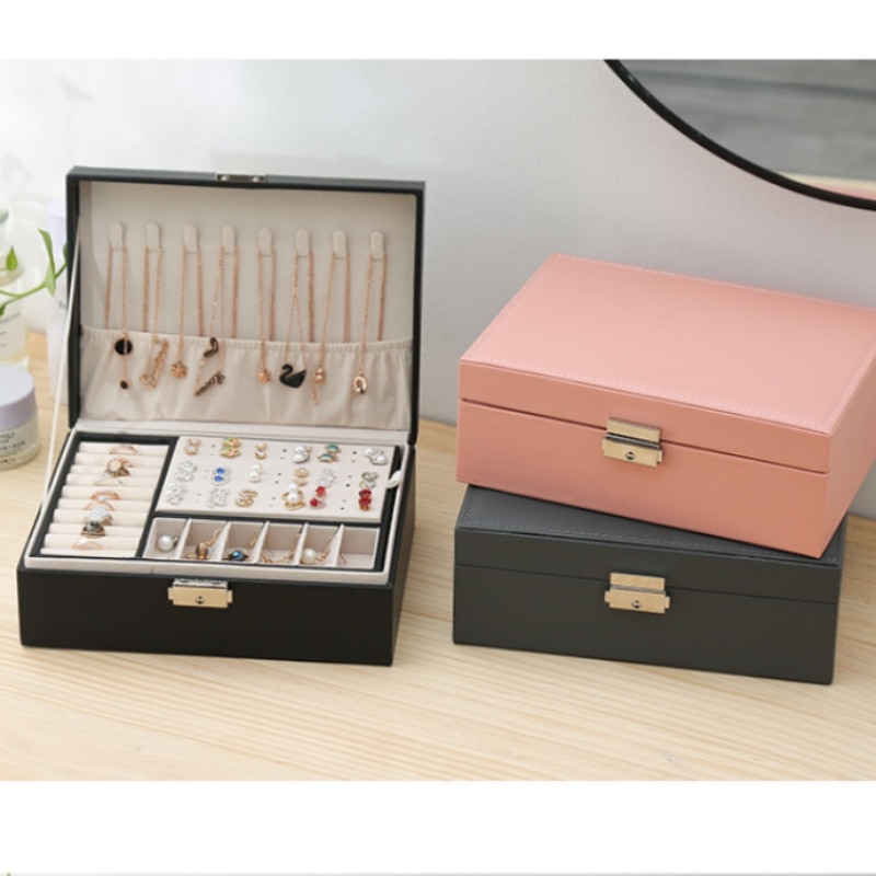1 ชิ้น Double Layer กล่องสําหร - Body Jewelry Organizer บทวิจารณ์และราคา