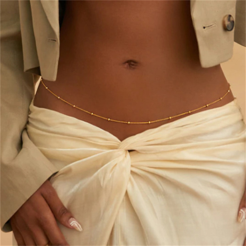 สาวเรียบง่ายลูกปัด Belly Chain - Body Jewelry Women บทวิจารณ์และราคา