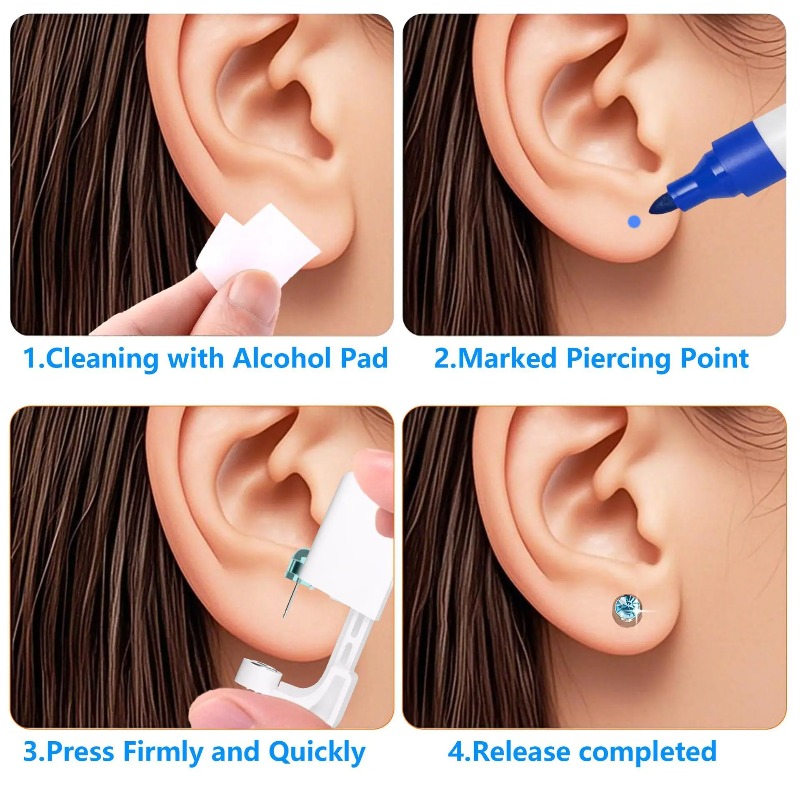 ชุดเจาะหูแบบใช้แล้วทิ้งขนาด 4  - Body Jewelry Kit บทวิจารณ์และราคา