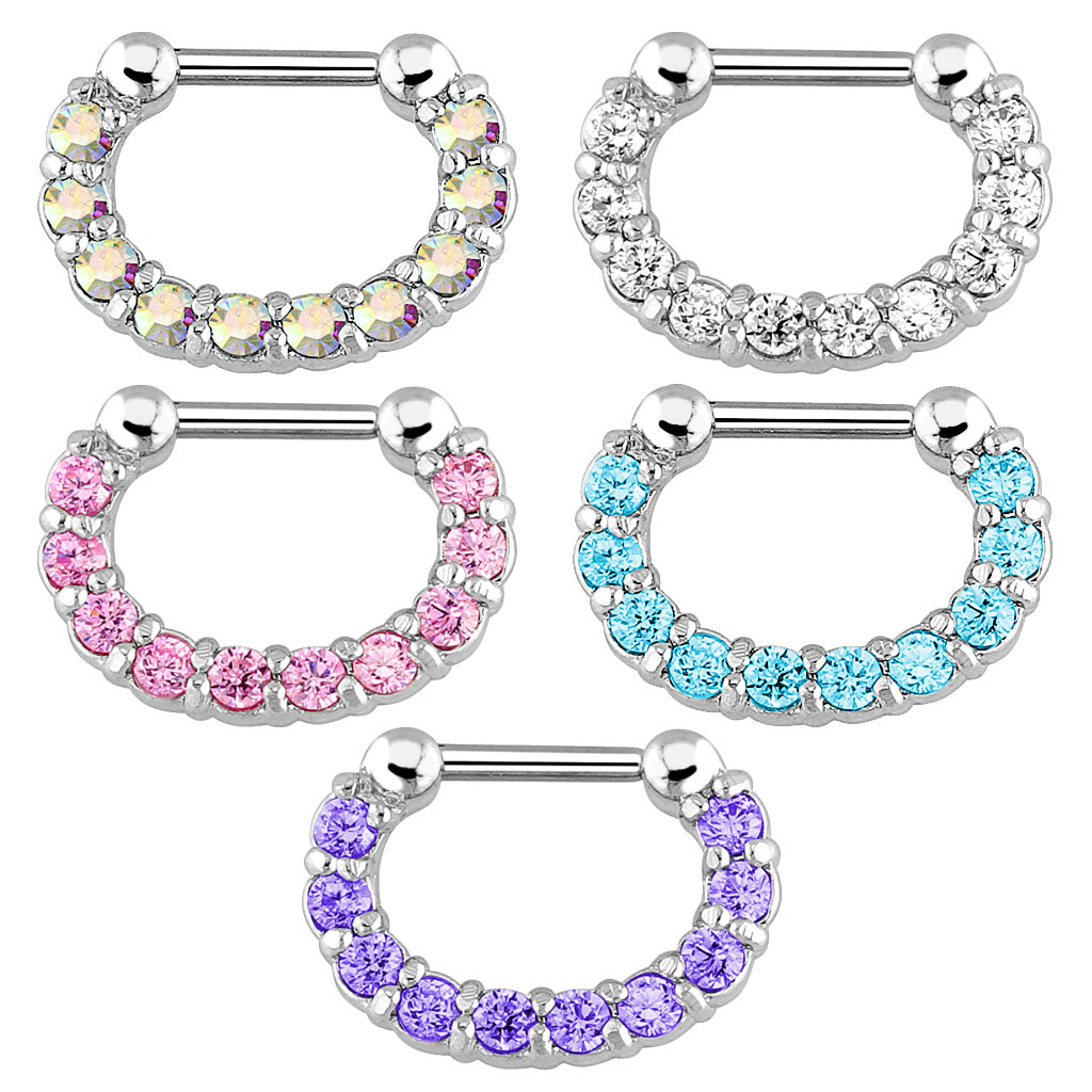 1 ชิ้น ห่วงคลิปหนีบจมูกสำหรับผ - Body Jewelry And Earrings บทวิจารณ์และราคา