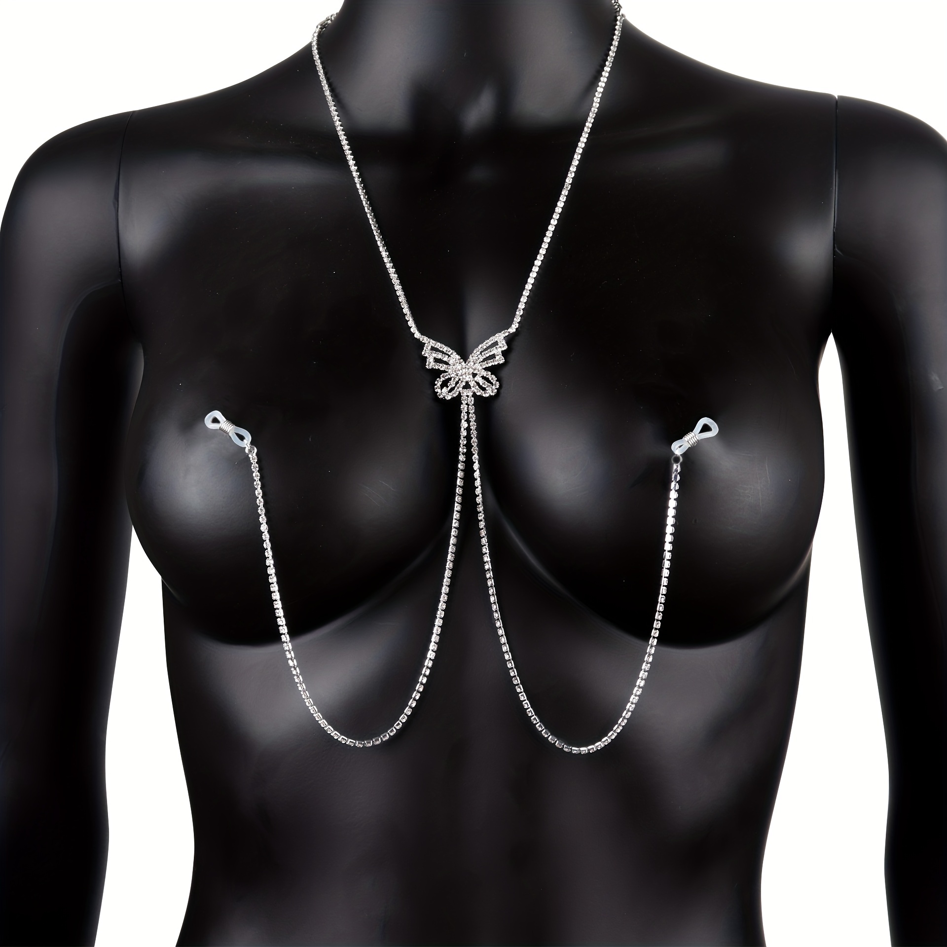 ห่วงโซ่ปลายผีเสื้อพู่ห้อยแบบไม - Body Jewelry Women บทวิจารณ์และราคา