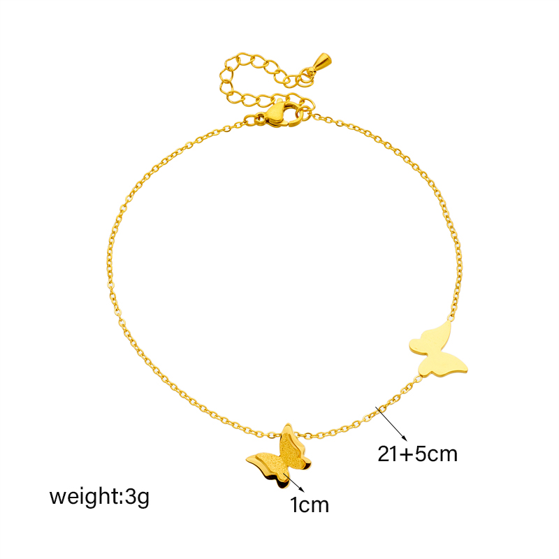 DIEYURO 316L สแตนเลสสตีลสีผีเส - Body Jewelry Leg Chain บทวิจารณ์และราคา