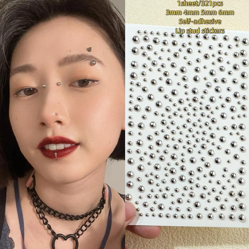 321pcs ไม่เจาะ Lip Studs สติกเ - Body Jewelry Nose Studs บทวิจารณ์และราคา