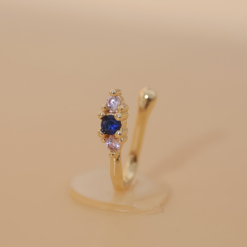 ชุดคลิปหนีบจมูกเพทายสีน้ำเงิน  - Body Jewelry Nose Studs บทวิจารณ์และราคา