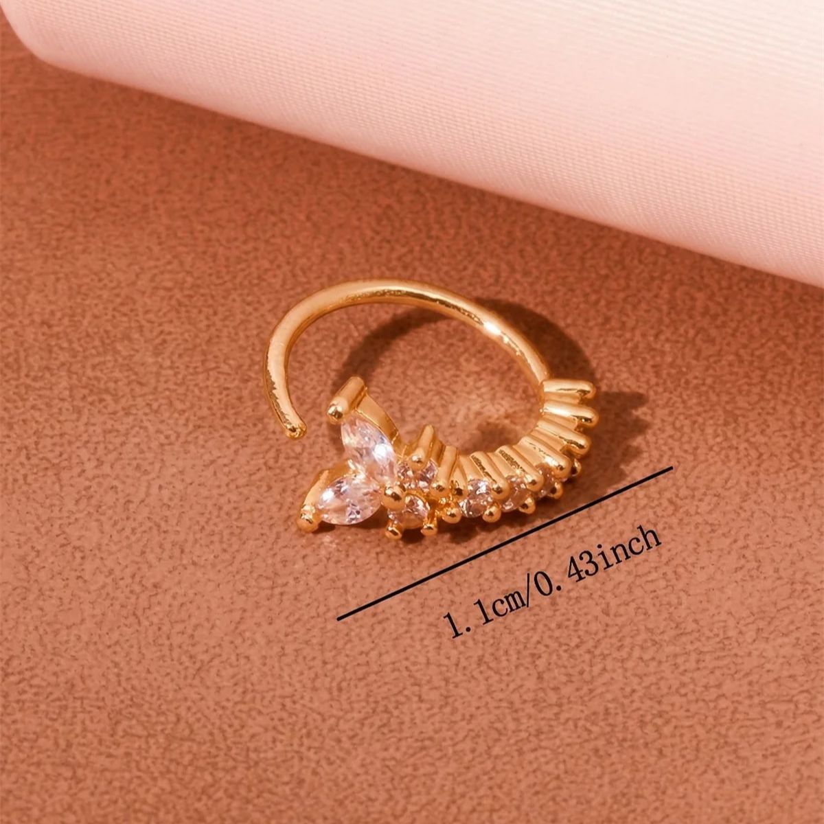 คลิปหนีบจมูกแบบไม่ต้องเจาะรู ด - Body Jewelry Nose Studs บทวิจารณ์และราคา
