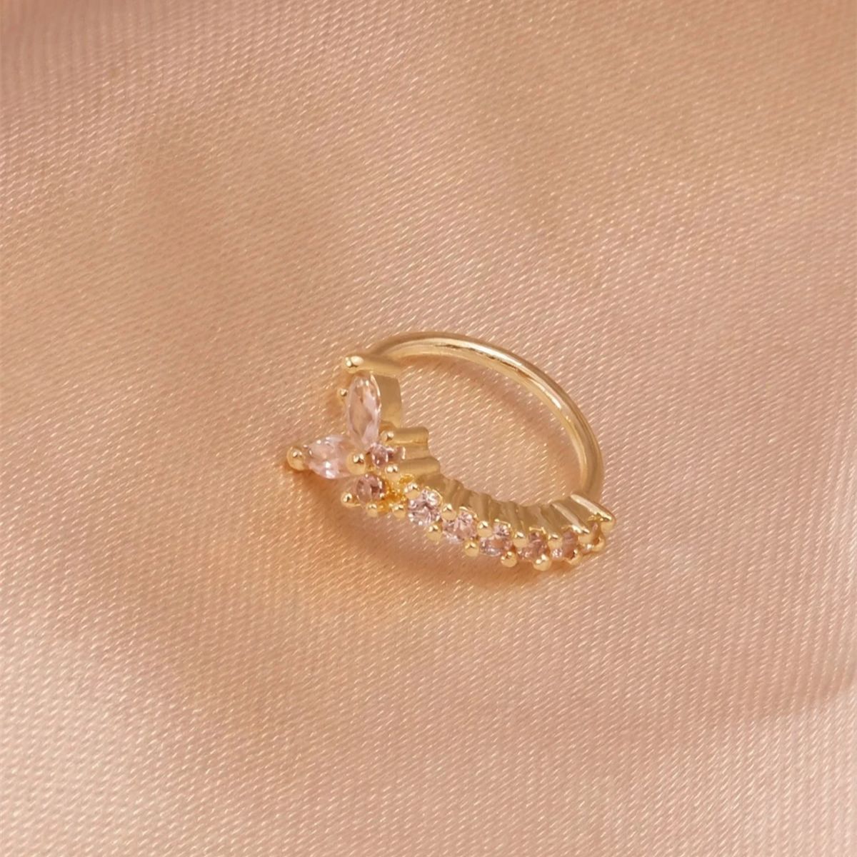 คลิปหนีบจมูกแบบไม่ต้องเจาะรู ด - Body Jewelry Nose Studs บทวิจารณ์และราคา