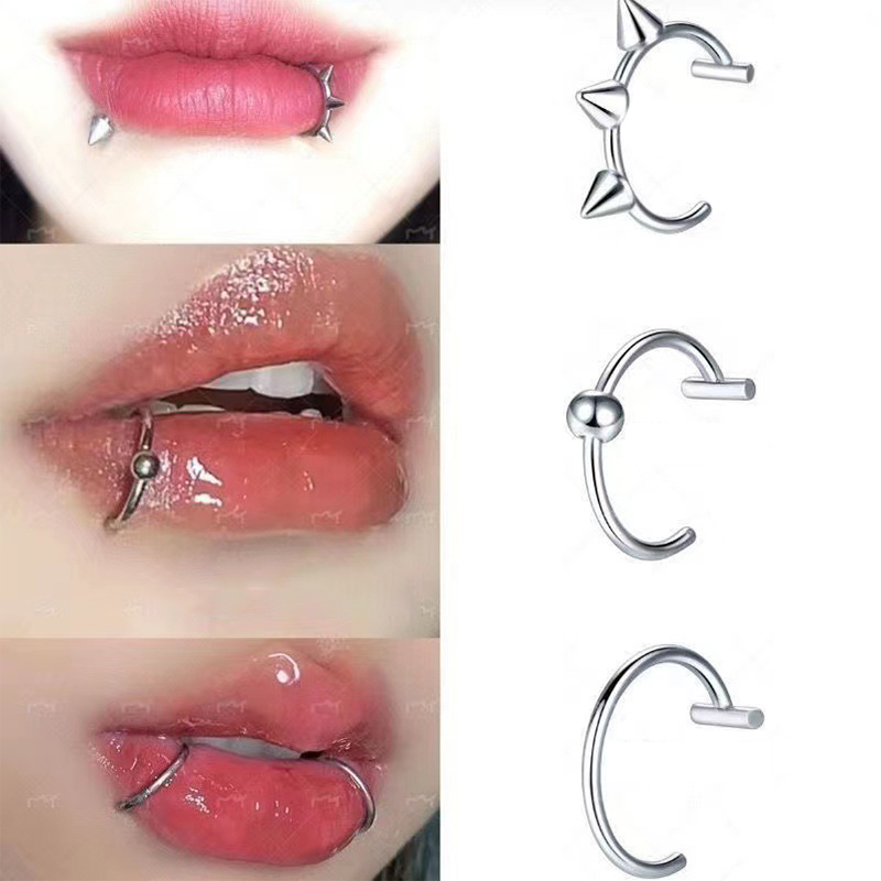 แหวนจมูกปลอมสแตนเลส 1 ชิ้น แบบ - Body Jewelry And Earrings บทวิจารณ์และราคา