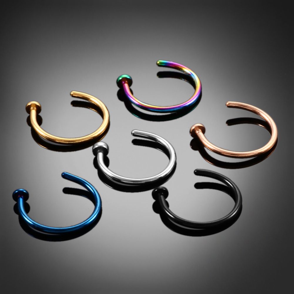 10 ชิ้น ต่างหูสแตนเลสบางสำหรับ - Body Jewelry And Earrings บทวิจารณ์และราคา