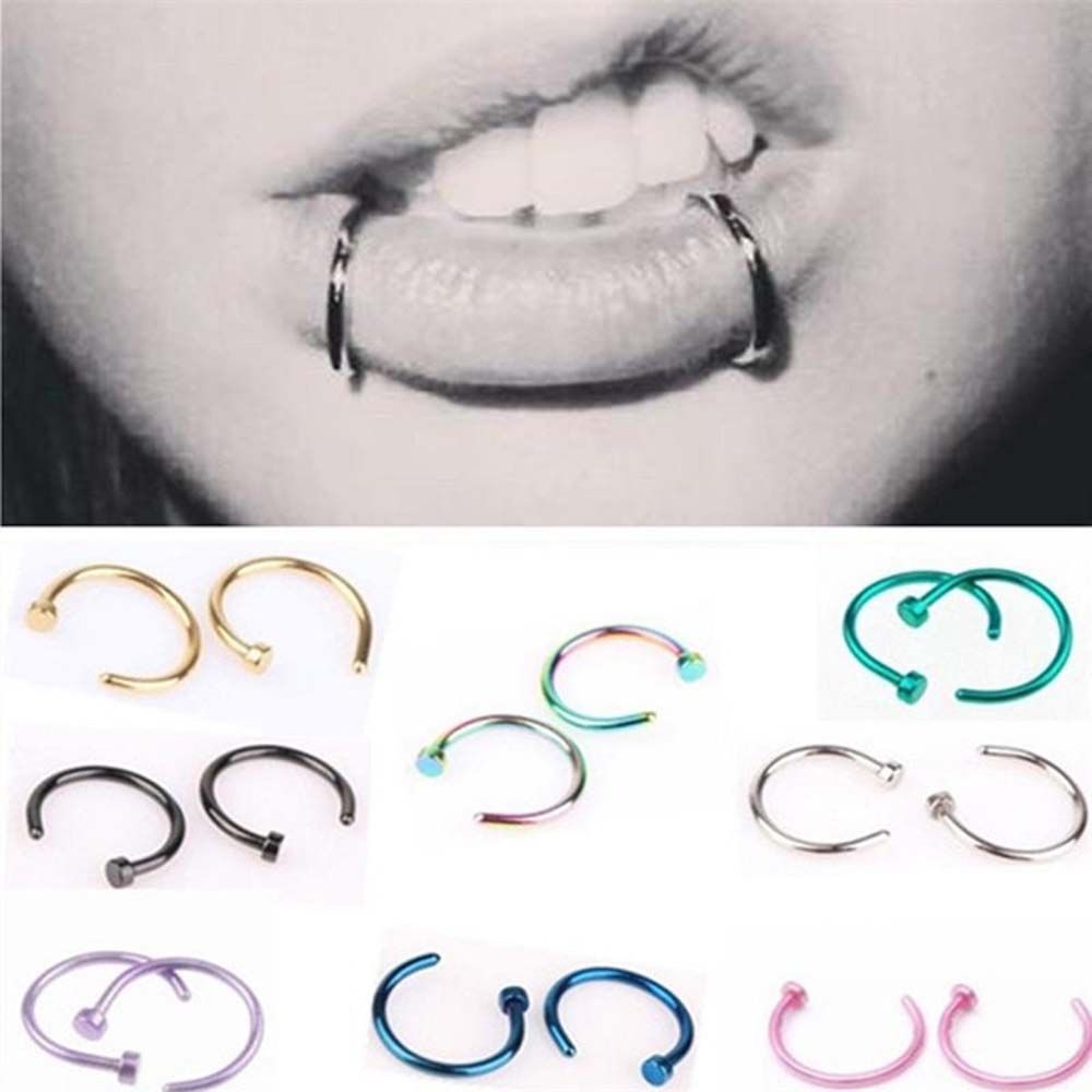 10 ชิ้น ต่างหูสแตนเลสบางสำหรับ - Body Jewelry And Earrings บทวิจารณ์และราคา