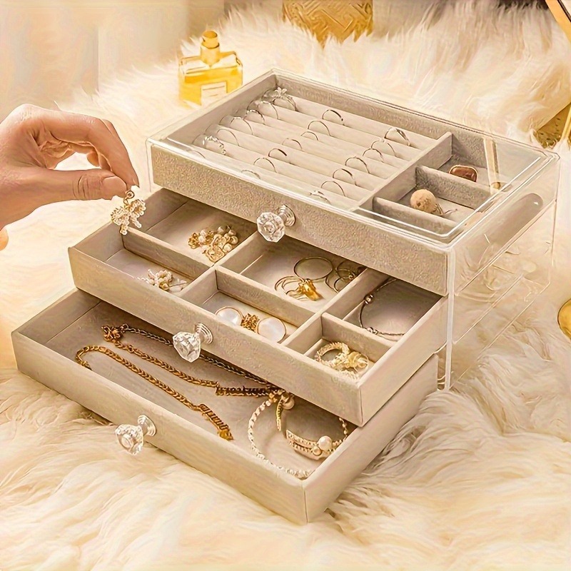 กล่องใส่เครื่องประดับอะคริลิกใ - Body Jewelry Organizer บทวิจารณ์และราคา