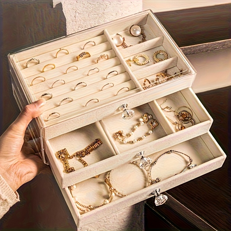 กล่องใส่เครื่องประดับอะคริลิกใ - Body Jewelry Organizer บทวิจารณ์และราคา