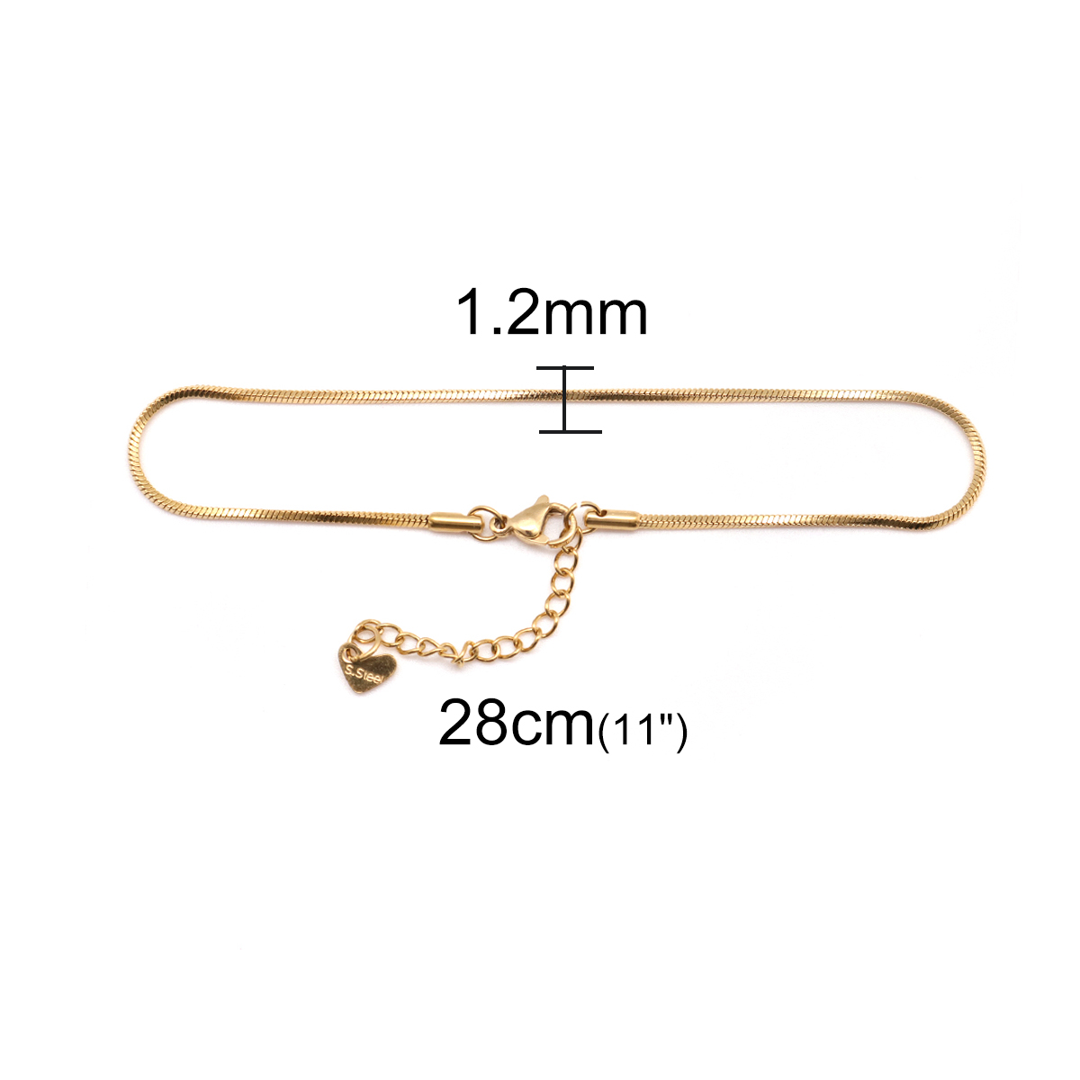 แฟชั่น304สแตนเลส Anklet Gold ส - Body Jewelry Leg Chain บทวิจารณ์และราคา