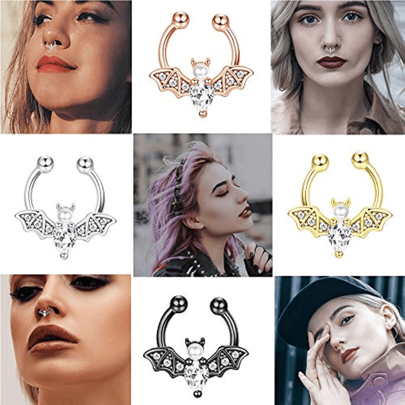 EVISPOL น่ารักฮาโลวีนค้างคาว F - Body Jewelry Nose Studs บทวิจารณ์และราคา