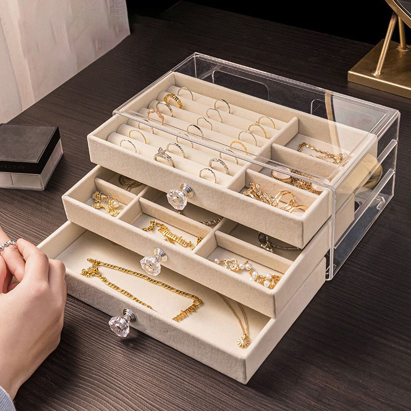 กล่องเก็บเครื่องประดับกำมะหยี่ - Body Jewelry Organizer บทวิจารณ์และราคา