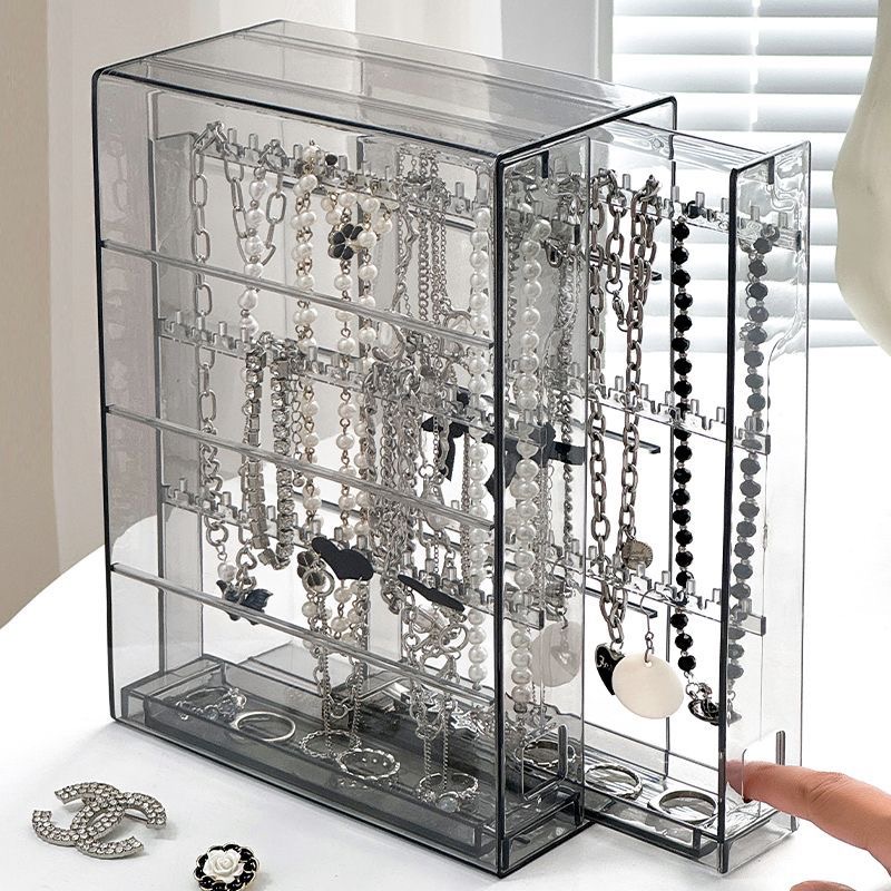 กล่องเก็บสร้อยคอแบบใสกันฝุ่น 1 - Body Jewelry Organizer บทวิจารณ์และราคา