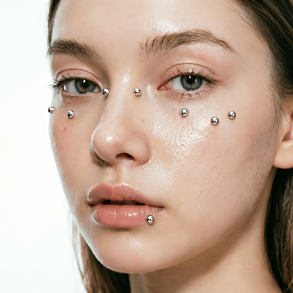 ชุดอุปกรณ์เจาะปลอมแบบไม่ต้องเจ - Body Jewelry Nose Studs บทวิจารณ์และราคา
